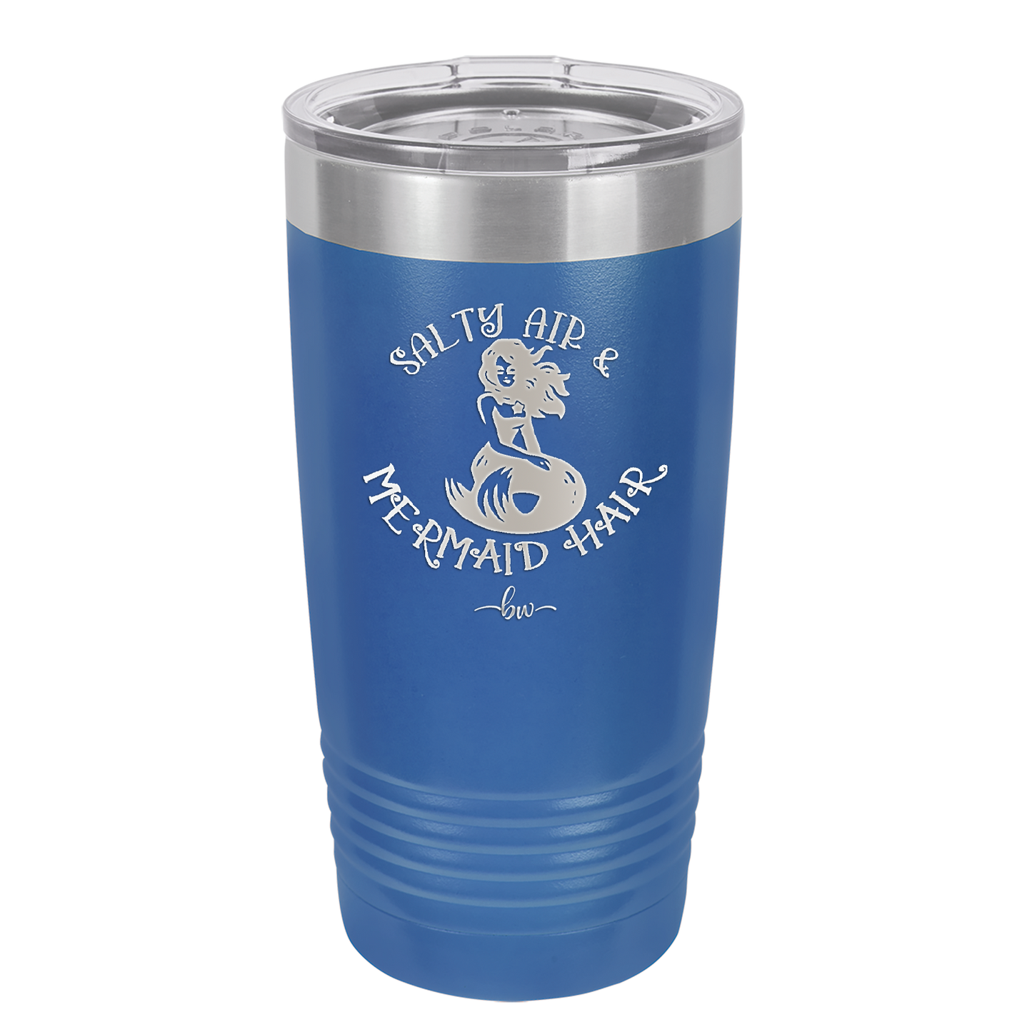 Salty Air and Mermaid Hair 2 - Laser Engraved Stainless Steel Drinkware - 1411 -