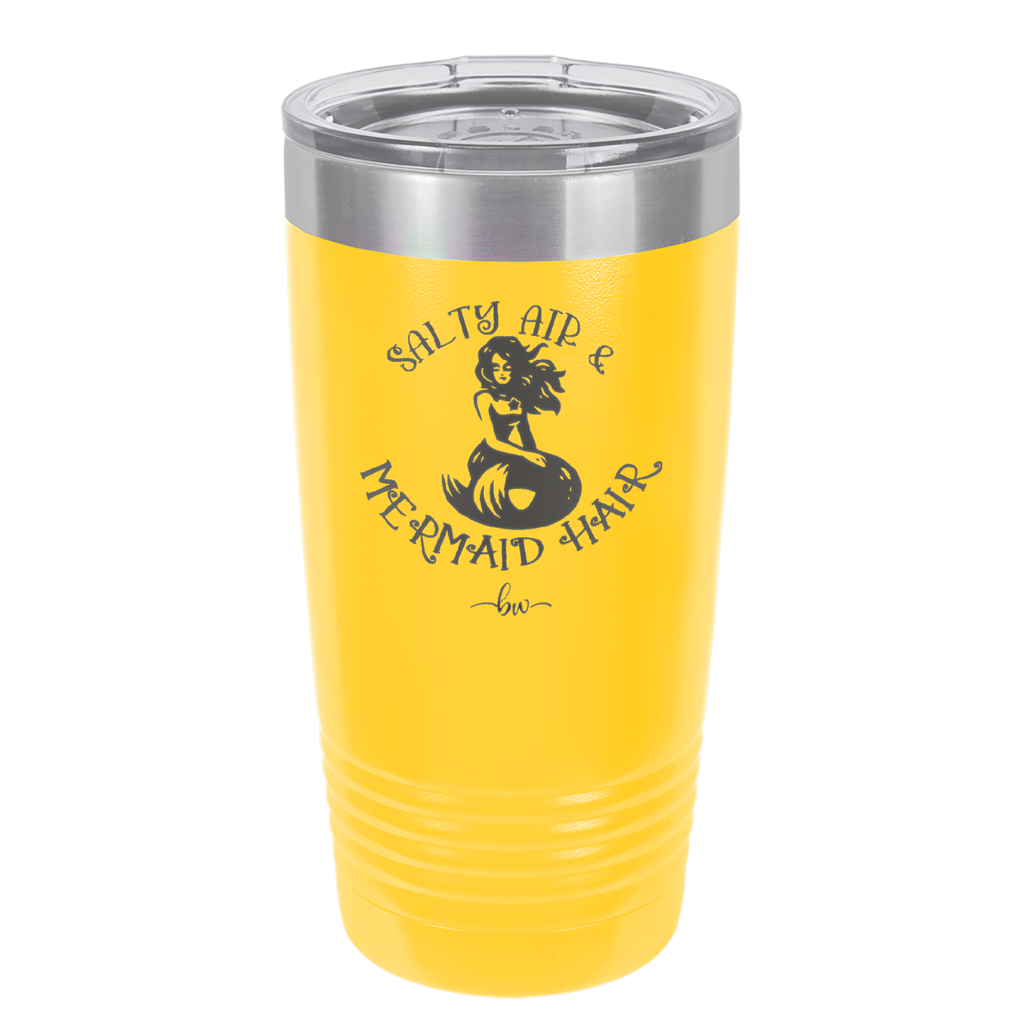 Salty Air and Mermaid Hair 2 - Laser Engraved Stainless Steel Drinkware - 1411 -