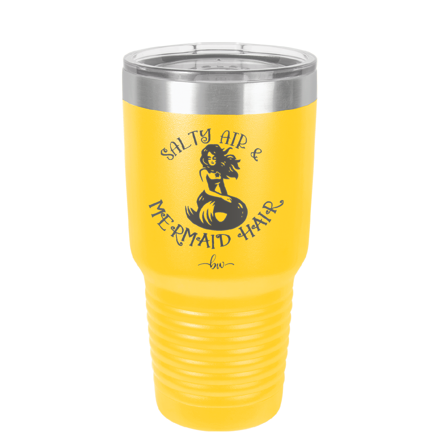 Salty Air and Mermaid Hair 2 - Laser Engraved Stainless Steel Drinkware - 1411 -