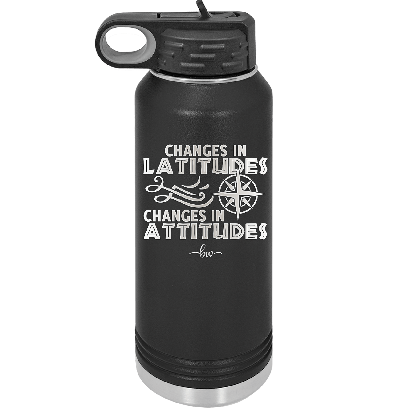 Changes in Latitudes Changes in Attitudes 1 - Laser Engraved Stainless Steel Drinkware - 1419 -