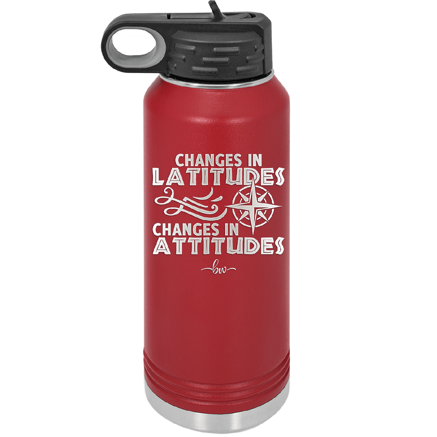 Changes in Latitudes Changes in Attitudes 1 - Laser Engraved Stainless Steel Drinkware - 1419 -