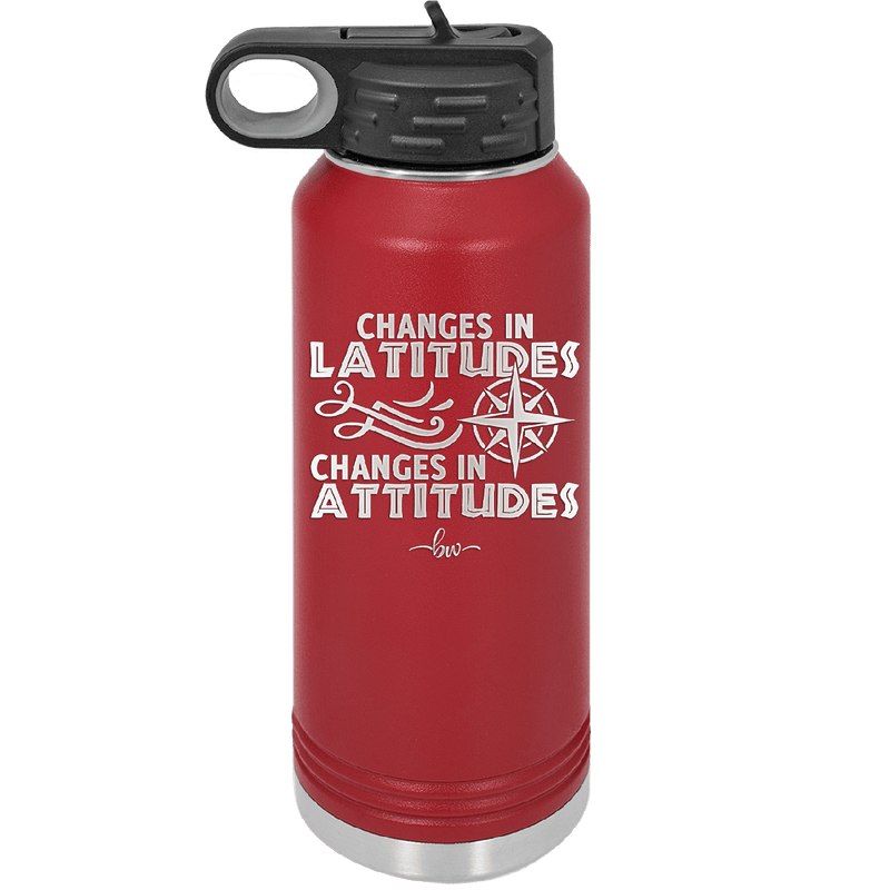 Changes in Latitudes Changes in Attitudes 1 - Laser Engraved Stainless Steel Drinkware - 1419 -