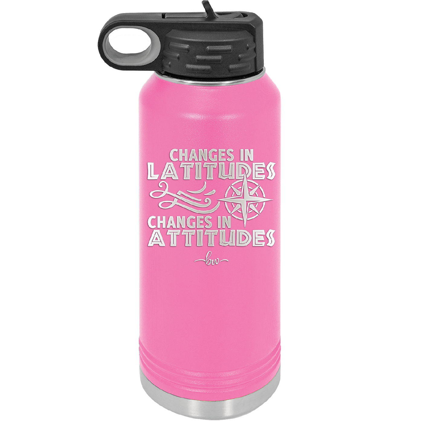 Changes in Latitudes Changes in Attitudes 1 - Laser Engraved Stainless Steel Drinkware - 1419 -
