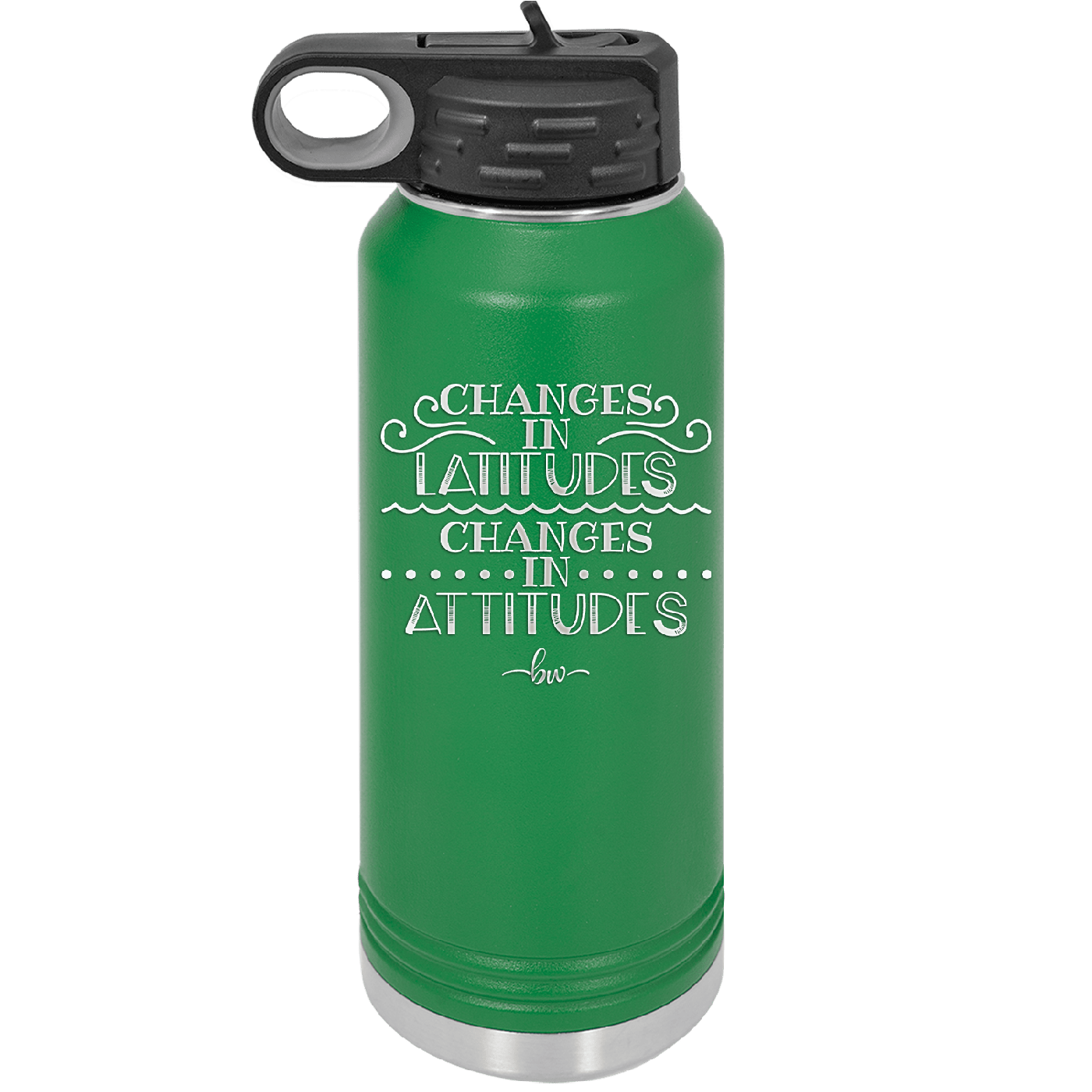 Changes in Latitudes Changes in Attitudes 3 - Laser Engraved Stainless Steel Drinkware - 1421 -