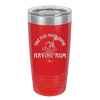Time Flies When You're Having Rum 1 - Laser Engraved Stainless Steel Drinkware - 1422 -
