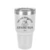 Time Flies When You're Having Rum 1 - Laser Engraved Stainless Steel Drinkware - 1422 -