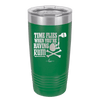 Time Flies When You're Having Rum 2 - Laser Engraved Stainless Steel Drinkware - 1423 -