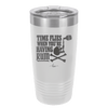 Time Flies When You're Having Rum 2 - Laser Engraved Stainless Steel Drinkware - 1423 -