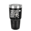 Time Flies When You're Having Rum 2 - Laser Engraved Stainless Steel Drinkware - 1423 -