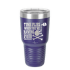Time Flies When You're Having Rum 2 - Laser Engraved Stainless Steel Drinkware - 1423 -