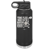 Time Flies When You're Having Rum 2 - Laser Engraved Stainless Steel Drinkware - 1423 -
