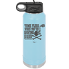Time Flies When You're Having Rum 2 - Laser Engraved Stainless Steel Drinkware - 1423 -