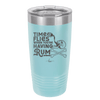 Time Flies When You're Having Rum 3 - Laser Engraved Stainless Steel Drinkware - 1424 -
