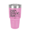 Time Flies When You're Having Rum 3 - Laser Engraved Stainless Steel Drinkware - 1424 -