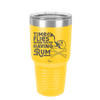 Time Flies When You're Having Rum 3 - Laser Engraved Stainless Steel Drinkware - 1424 -