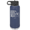 Time Flies When You're Having Rum 3 - Laser Engraved Stainless Steel Drinkware - 1424 -