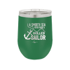 A Smooth Sea Never Made a Skilled Sailor 1 - Laser Engraved Stainless Steel Drinkware - 1426 -