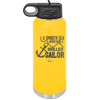 A Smooth Sea Never Made a Skilled Sailor 1 - Laser Engraved Stainless Steel Drinkware - 1426 -