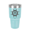 On Cruise Control Ships Wheel - Laser Engraved Stainless Steel Drinkware - 1432 -