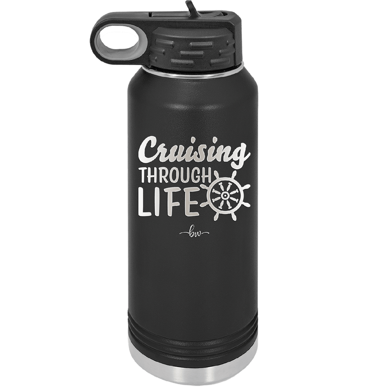 Cruising Through Life Cruise 2 - Laser Engraved Stainless Steel Drinkware - 1435 -