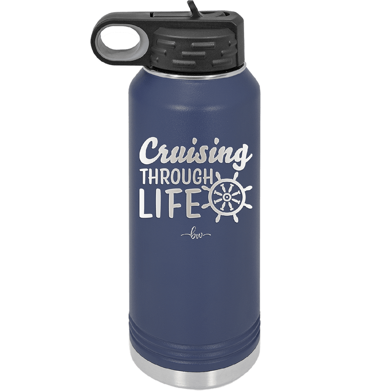 Cruising Through Life Cruise 2 - Laser Engraved Stainless Steel Drinkware - 1435 -