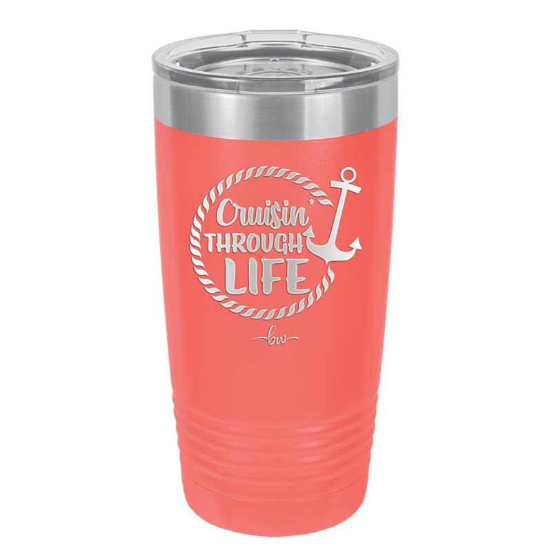 Cruising Through Life Cruise 3 - Laser Engraved Stainless Steel Drinkware - 1436 -