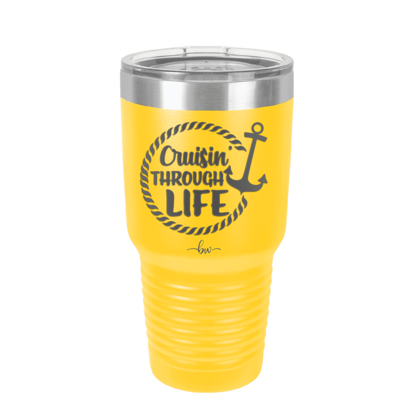 Cruising Through Life Cruise 3 - Laser Engraved Stainless Steel Drinkware - 1436 -