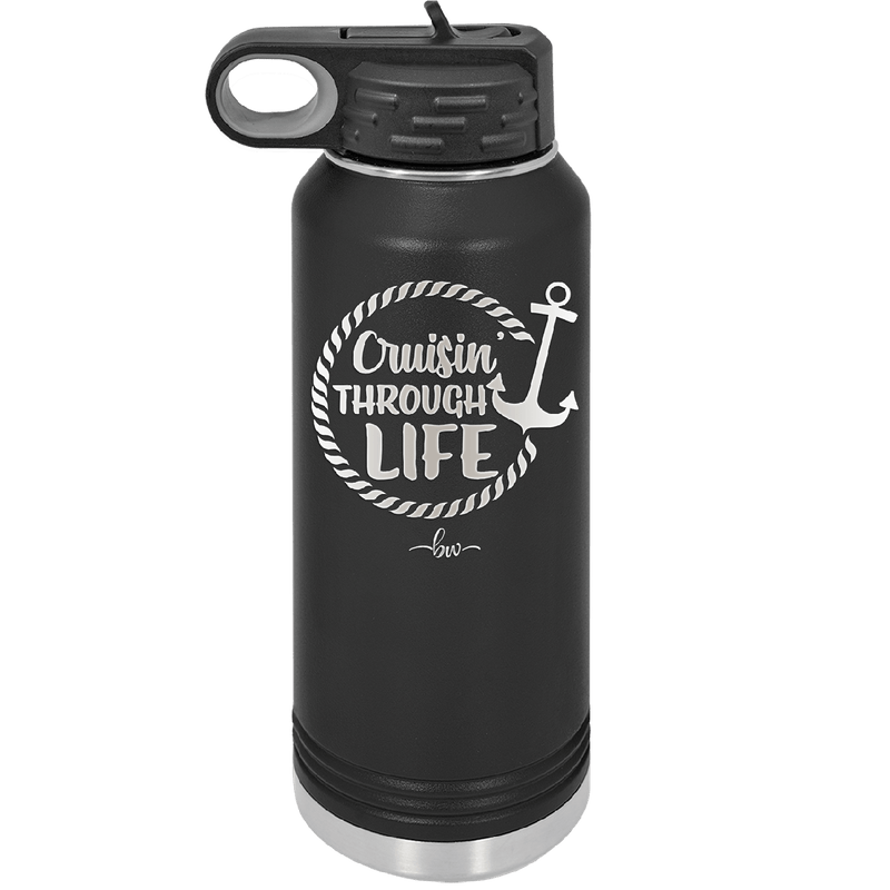 Cruising Through Life Cruise 3 - Laser Engraved Stainless Steel Drinkware - 1436 -