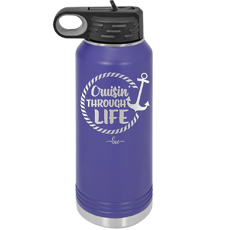Cruising Through Life Cruise 3 - Laser Engraved Stainless Steel Drinkware - 1436 -