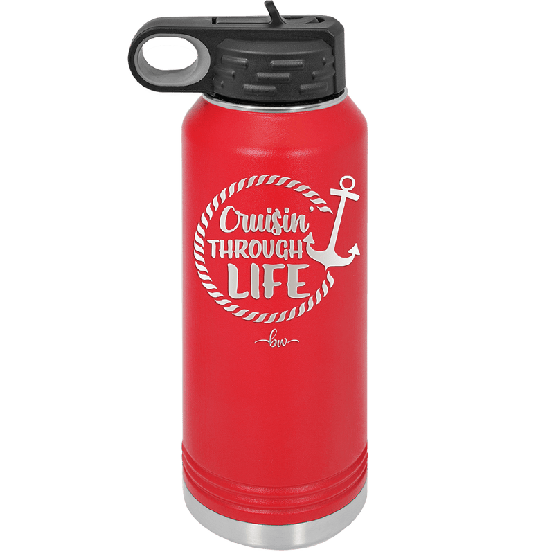 Cruising Through Life Cruise 3 - Laser Engraved Stainless Steel Drinkware - 1436 -