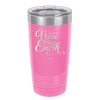 Peace on Earth Script - Laser Engraved Stainless Steel Drinkware - 1438 -