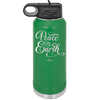 Peace on Earth Script - Laser Engraved Stainless Steel Drinkware - 1438 -