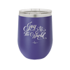 Joy to the World Script - Laser Engraved Stainless Steel Drinkware - 1439 -