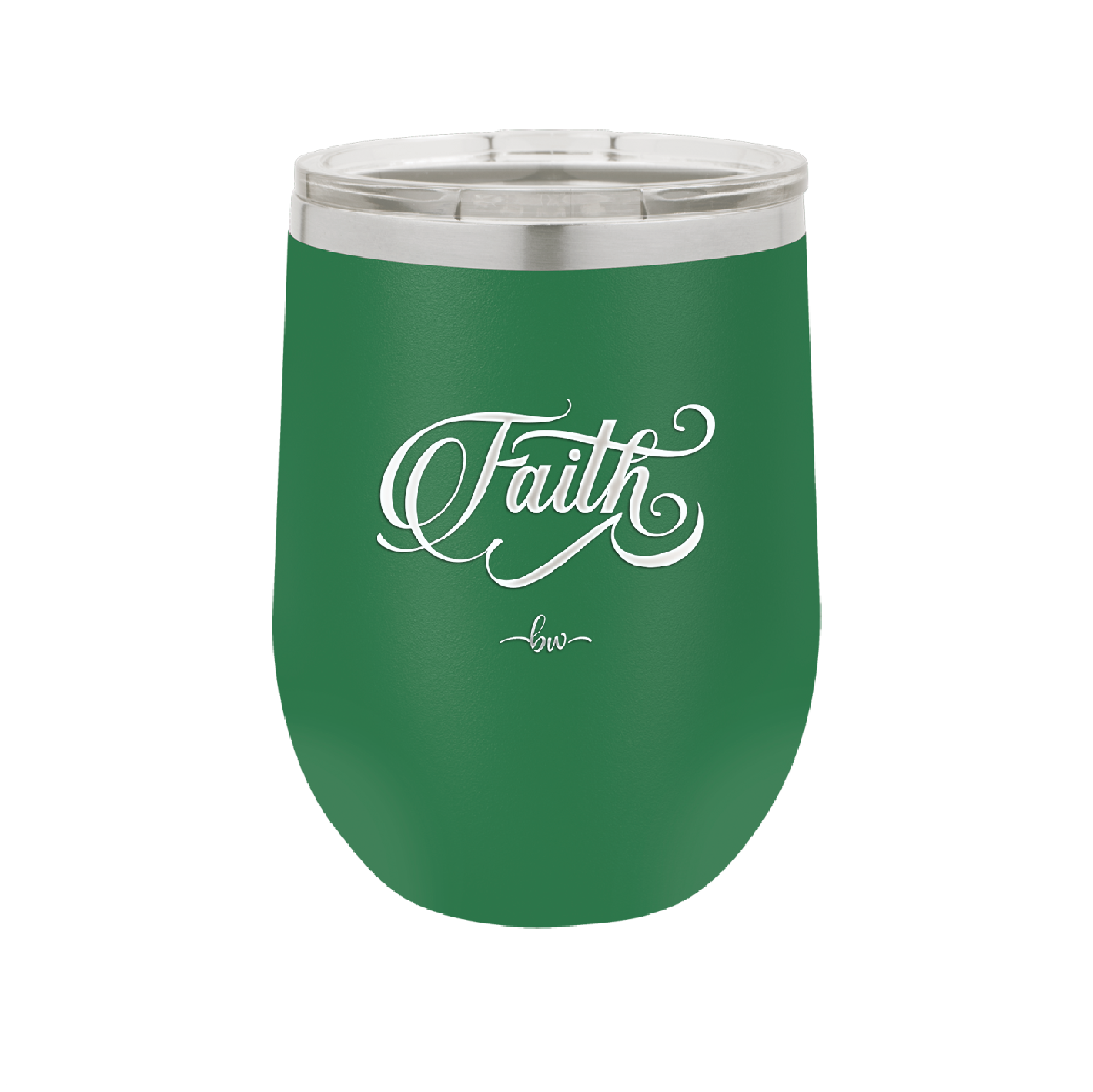 Faith Script - Laser Engraved Stainless Steel Drinkware - 1440 -