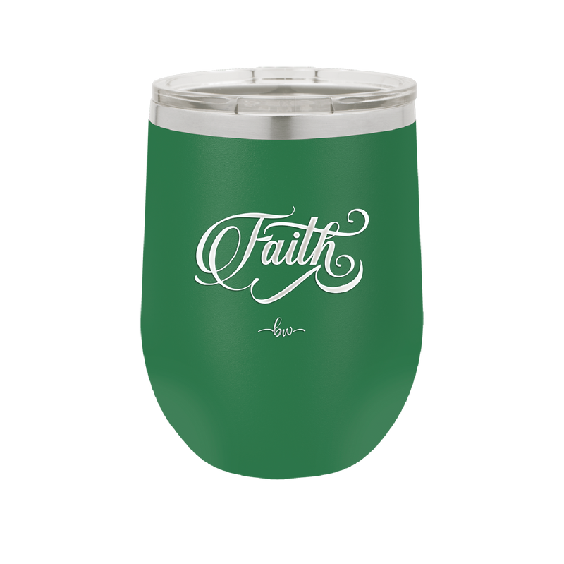 Faith Script - Laser Engraved Stainless Steel Drinkware - 1440 -