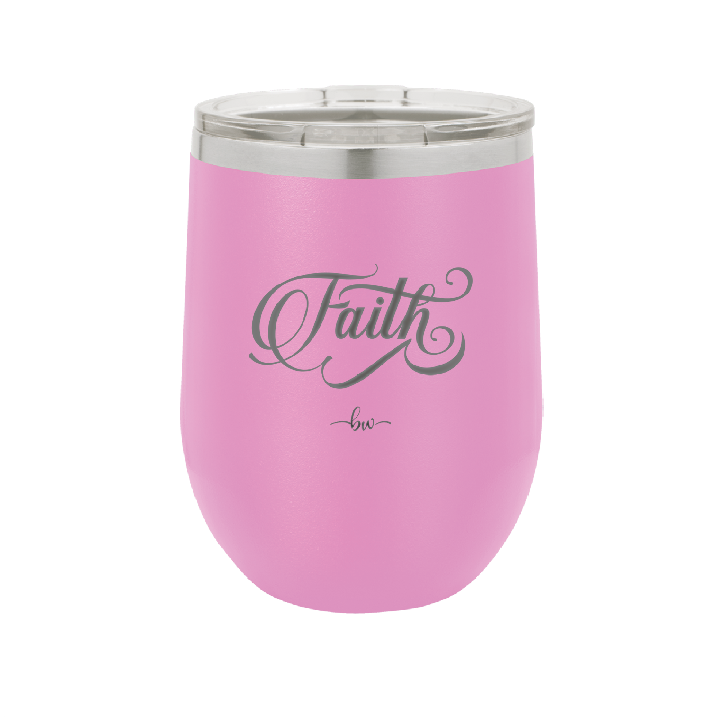 Faith Script - Laser Engraved Stainless Steel Drinkware - 1440 -