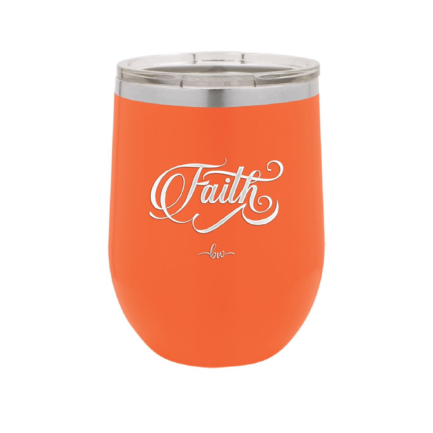 Faith Script - Laser Engraved Stainless Steel Drinkware - 1440 -