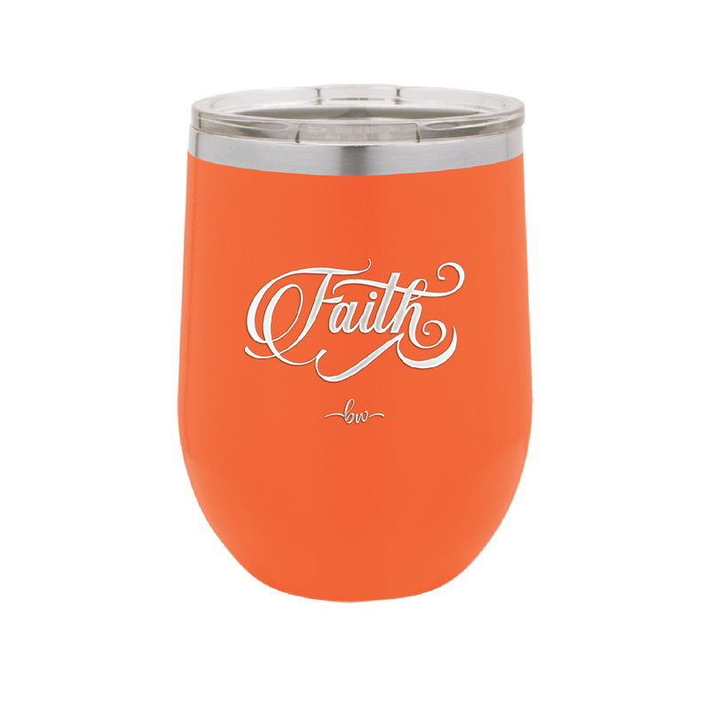 Faith Script - Laser Engraved Stainless Steel Drinkware - 1440 -