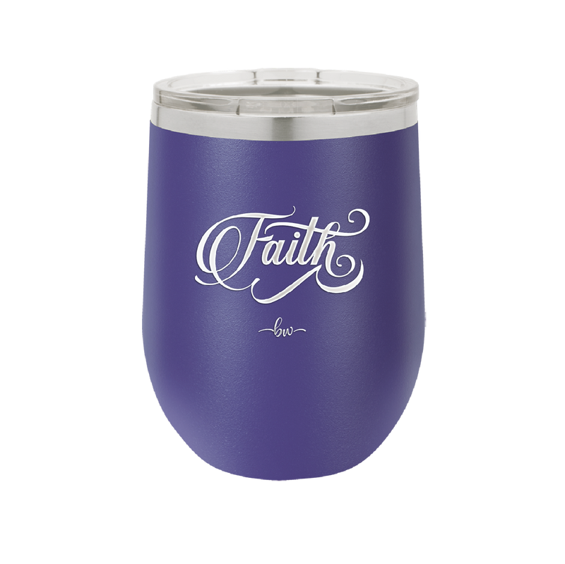 Faith Script - Laser Engraved Stainless Steel Drinkware - 1440 -