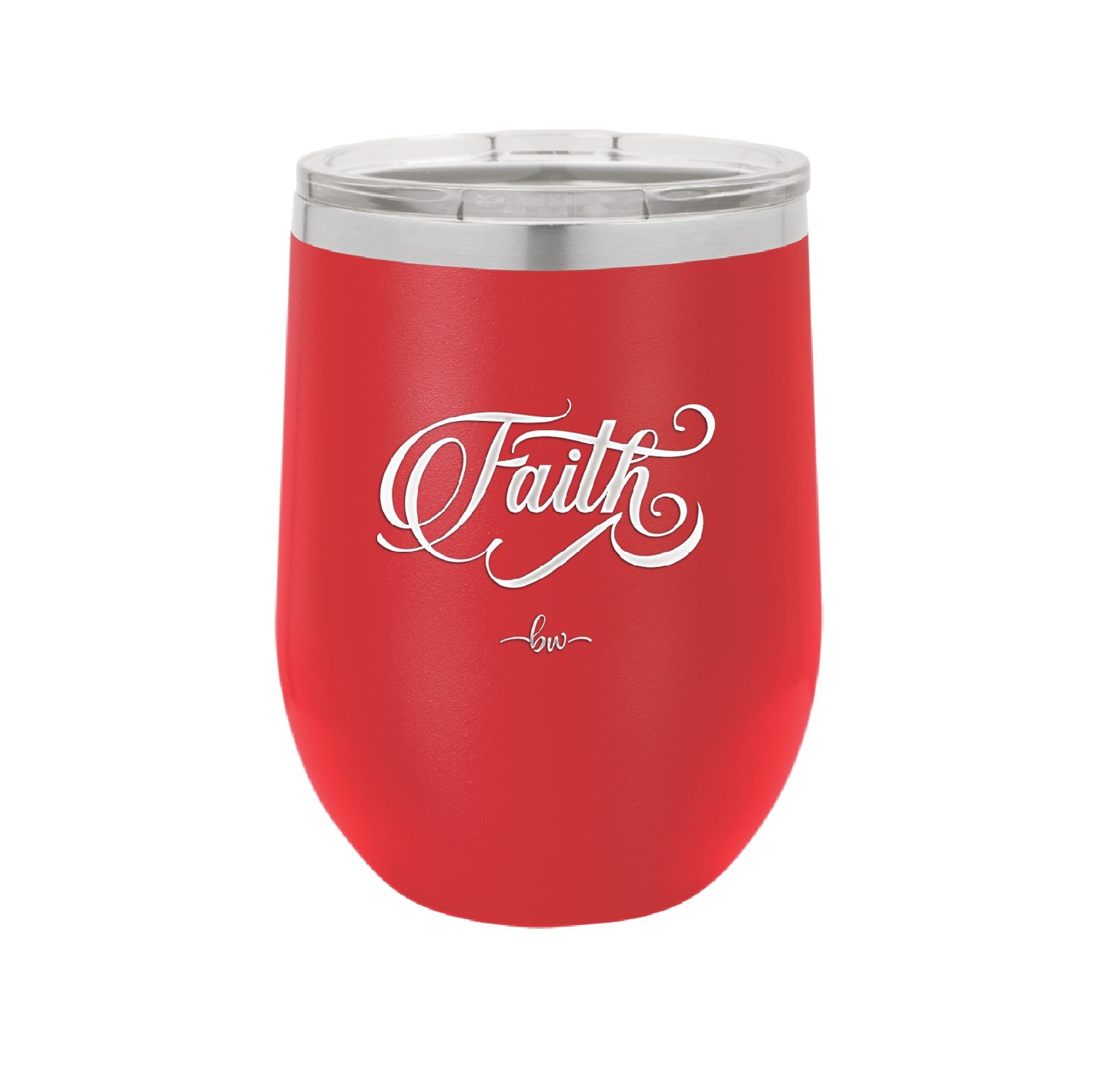 Faith Script - Laser Engraved Stainless Steel Drinkware - 1440 -