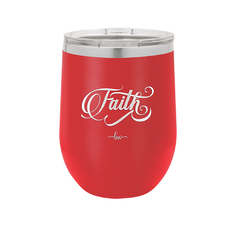 Faith Script - Laser Engraved Stainless Steel Drinkware - 1440 -