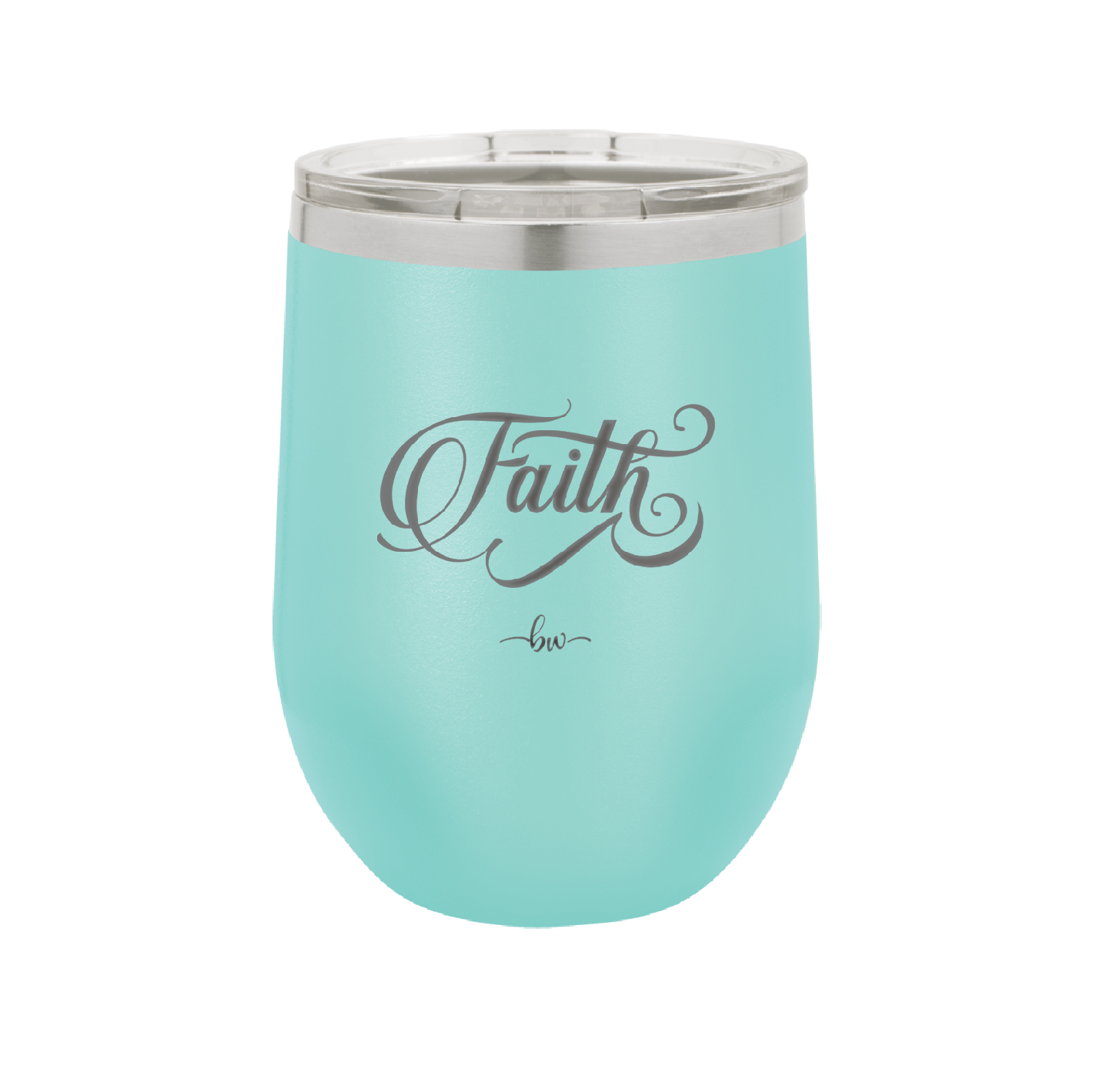 Faith Script - Laser Engraved Stainless Steel Drinkware - 1440 -