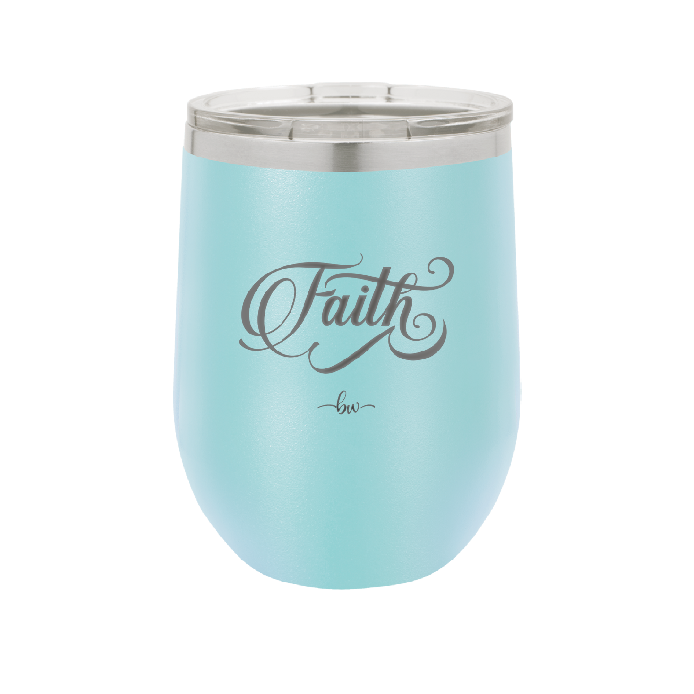 Faith Script - Laser Engraved Stainless Steel Drinkware - 1440 -