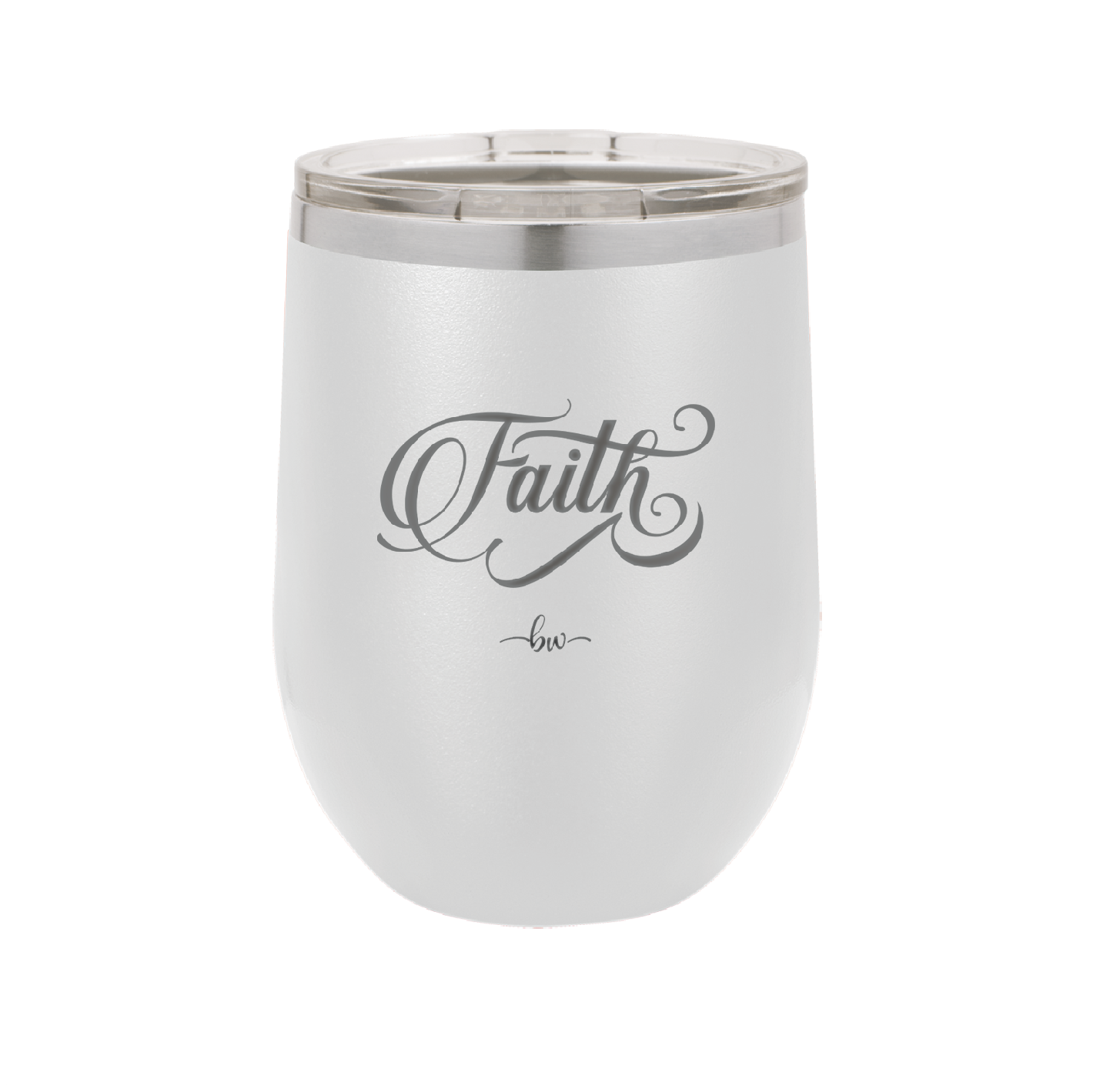 Faith Script - Laser Engraved Stainless Steel Drinkware - 1440 -