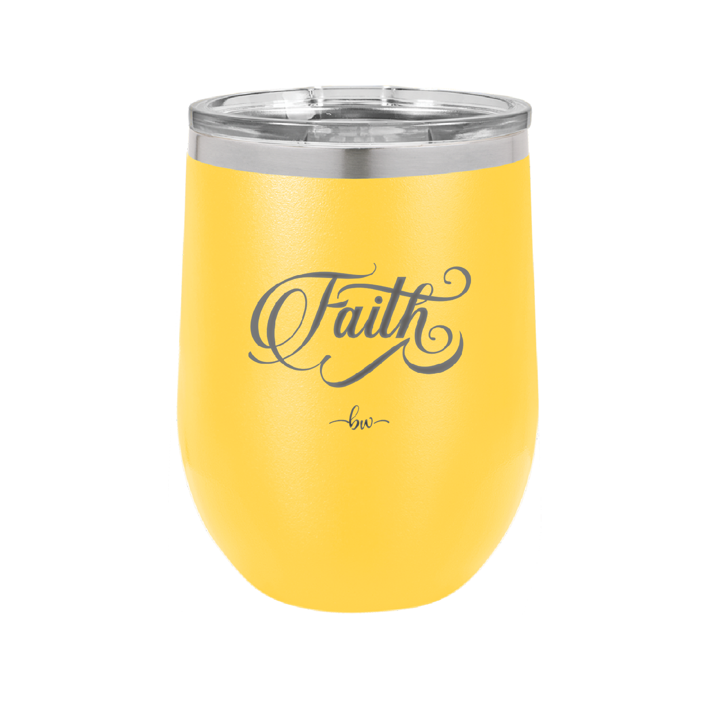 Faith Script - Laser Engraved Stainless Steel Drinkware - 1440 -