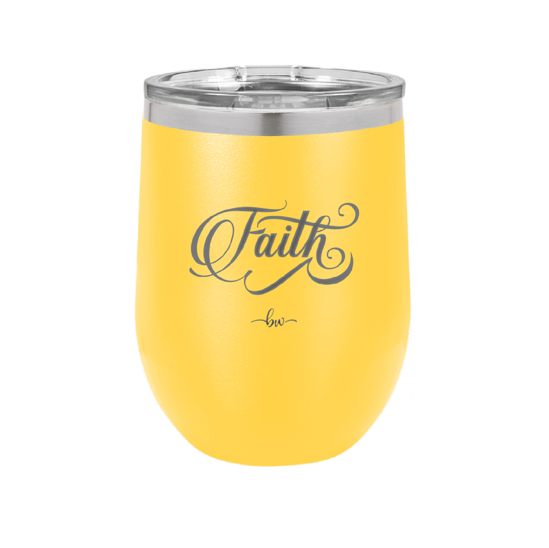 Faith Script - Laser Engraved Stainless Steel Drinkware - 1440 -