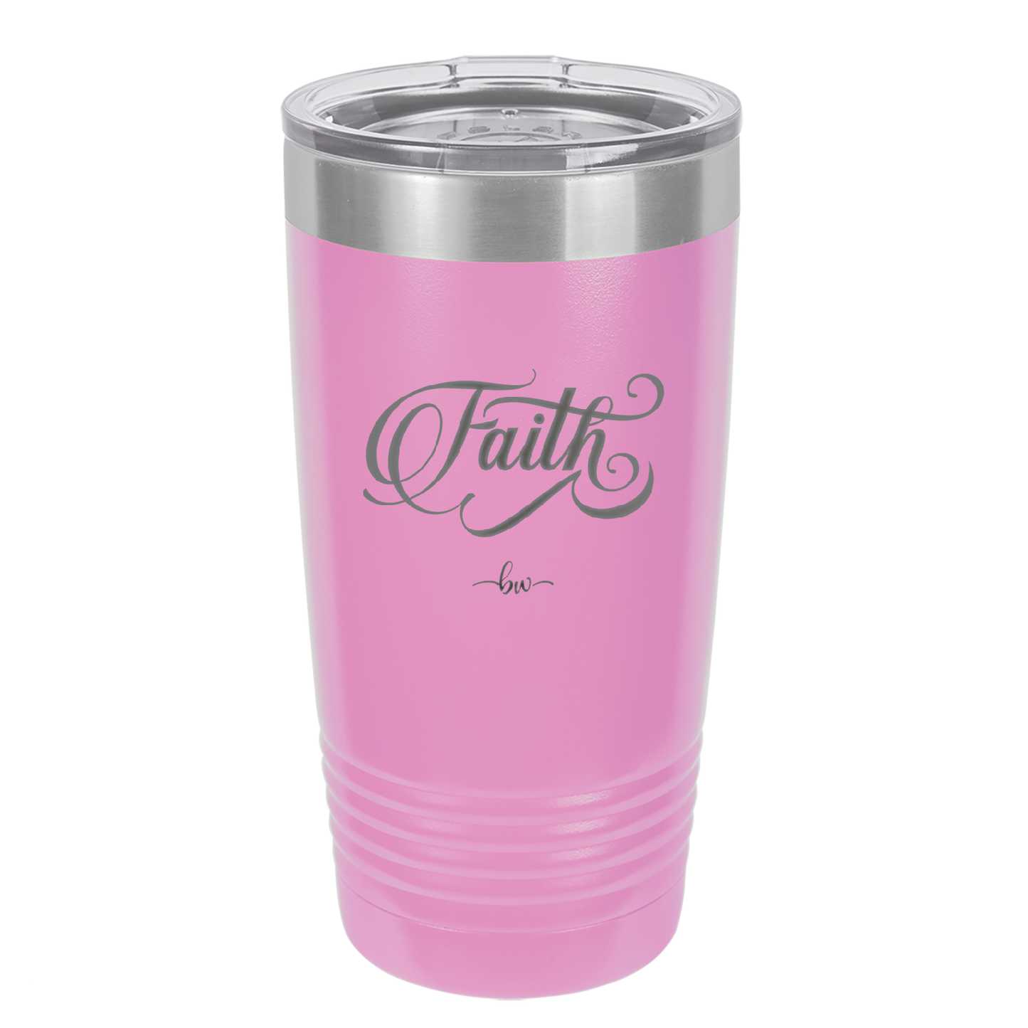 Faith Script - Laser Engraved Stainless Steel Drinkware - 1440 -