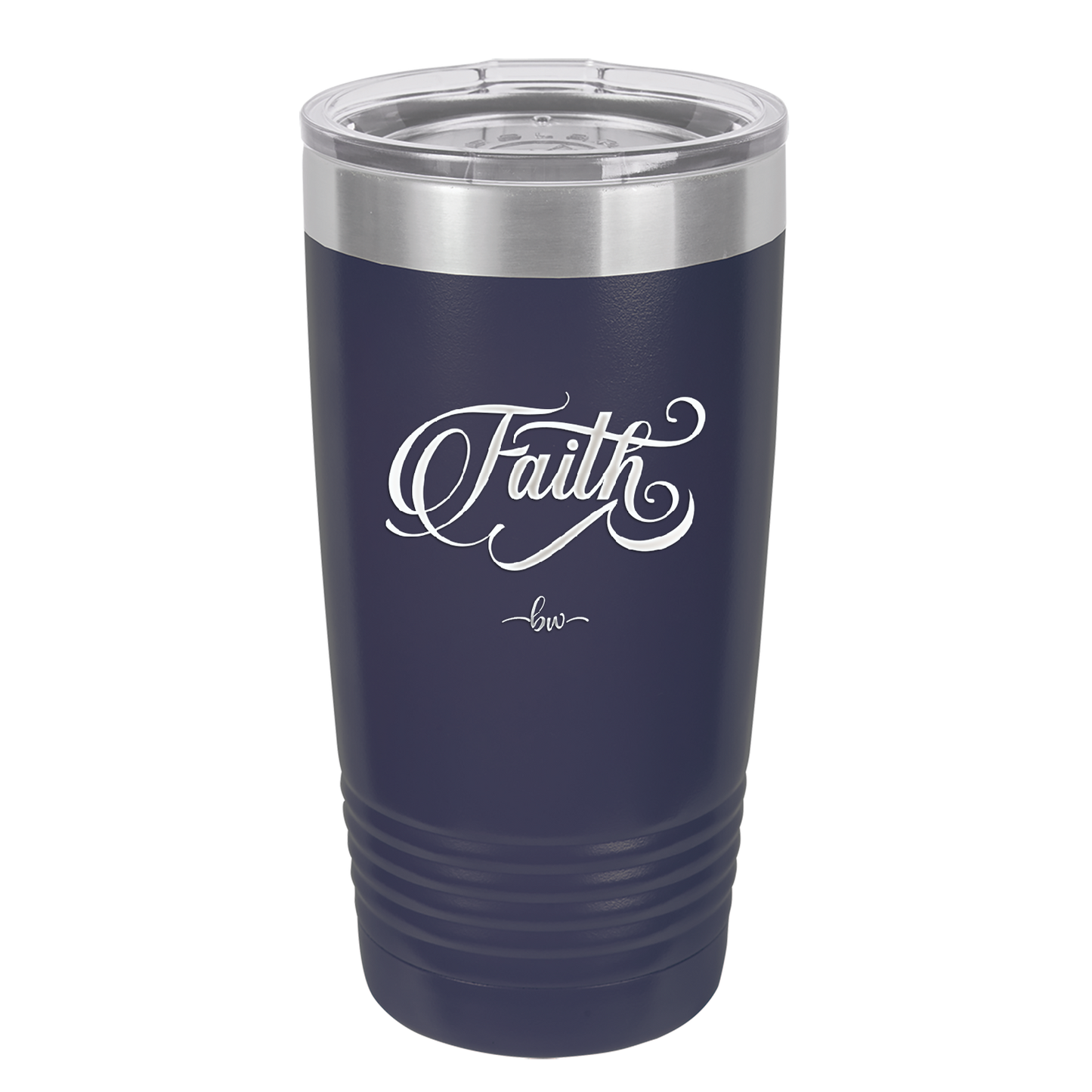Faith Script - Laser Engraved Stainless Steel Drinkware - 1440 -