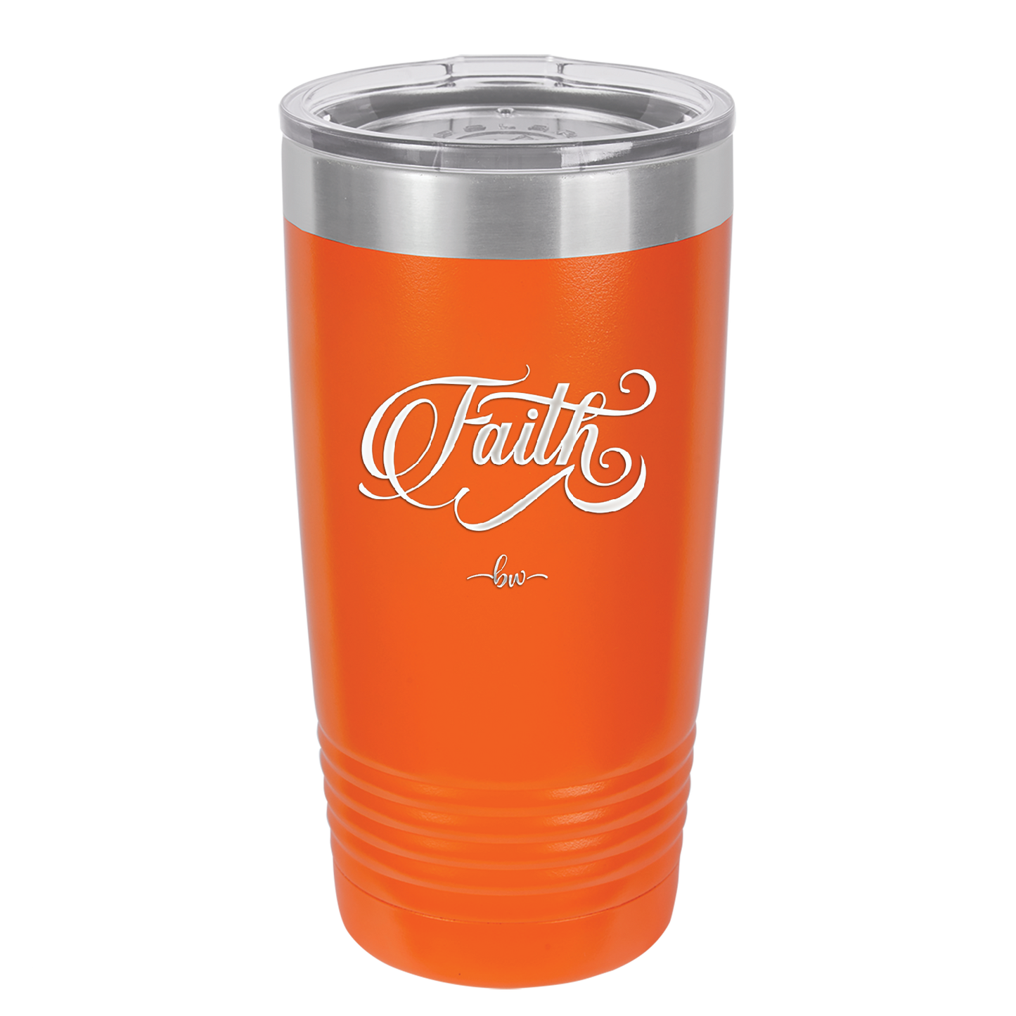 Faith Script - Laser Engraved Stainless Steel Drinkware - 1440 -