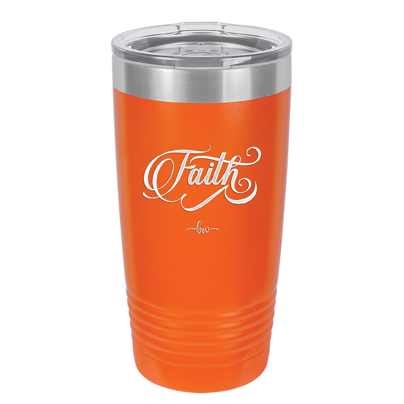 Faith Script - Laser Engraved Stainless Steel Drinkware - 1440 -